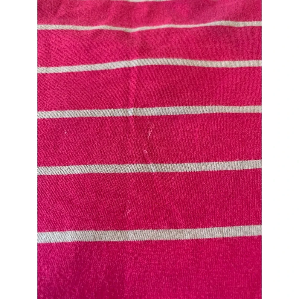 The Children's Place Girls Pink Striped Sequin Peace Sign T-Shirt Size XL 14